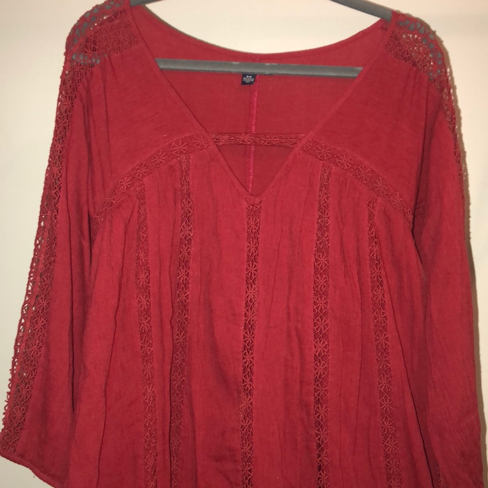 Red American eagle dress